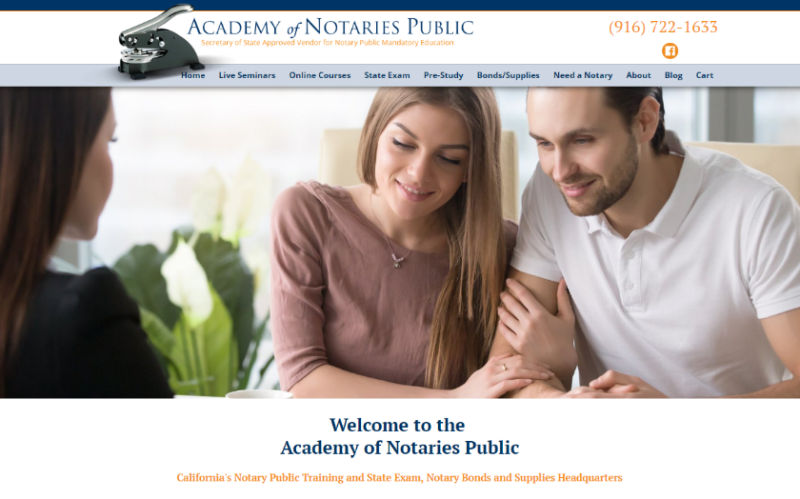 Academy of Notaries Public. Opens new window.