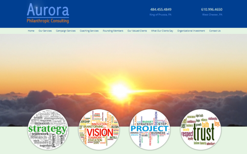Visit the Aurora Philanthropic Consulting Website. This link opens new window. 