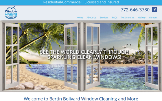Bertin Bolivard Window Cleaning. Opens new window.