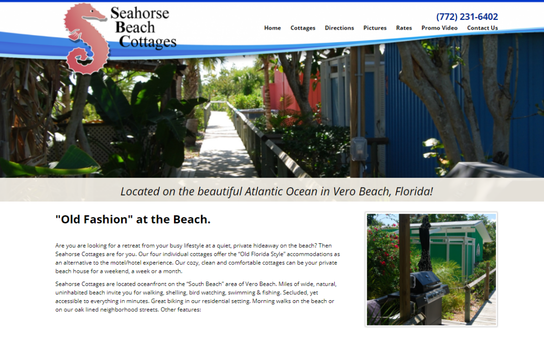Visit Seahorse Beach Cottages website. This link opens new window.