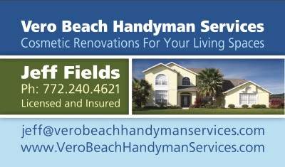 Vero Beach Handyman Services Business Card
